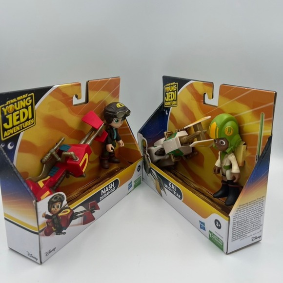 Star Wars Young Jedi Adventures Nash Durango &‎ Kai Brightstar Figure 2-Pack - Picture 4 of 10